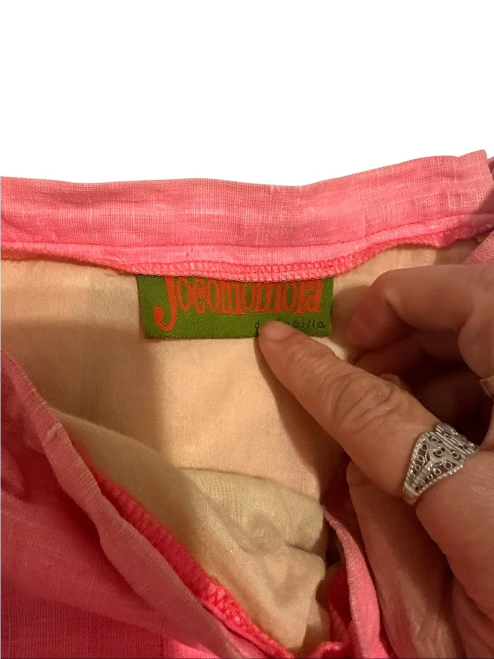 Jocomomola designer Flattering Pink A-Line Midi Skirt